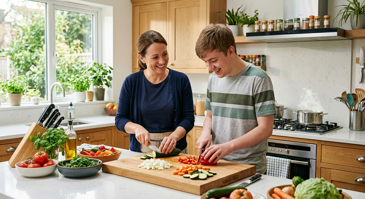 Personal Care support worker helping NDIS participant
